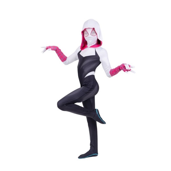 Kids Spider Gwen Costume - Picture 3 of 16